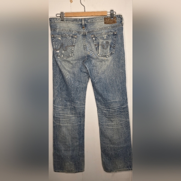 Adriana Goldschmeid  Women's Distressed Slim Straight Leg Jeans, Waist 31 - Picture 5 of 16